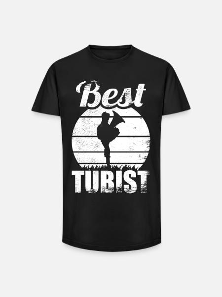 Best Tuba Player - Long Fit Men's T-Shirt - black