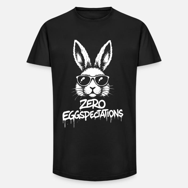 Zero Eggspectations - Long Fit Men's T-Shirt - black