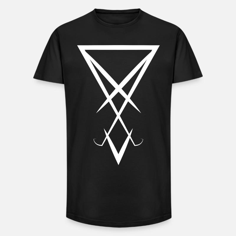 Luzifer-Symbol - Long Fit Männer T-Shirt - Schwarz