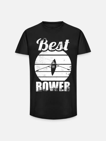 Rower - Long Fit Men's T-Shirt - black