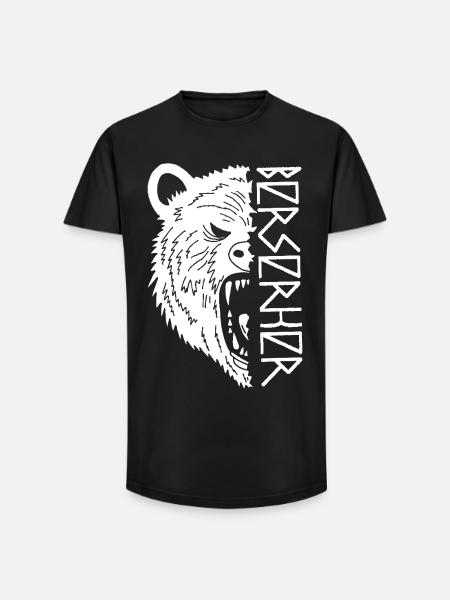 Polar Bear Warrior - Long Fit Men's T-Shirt - black