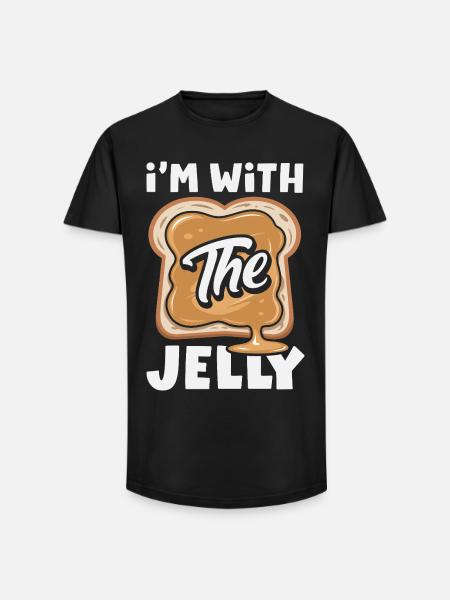 Peanut Butter & Jam Partner Look Design - Long Fit Men's T-Shirt - black