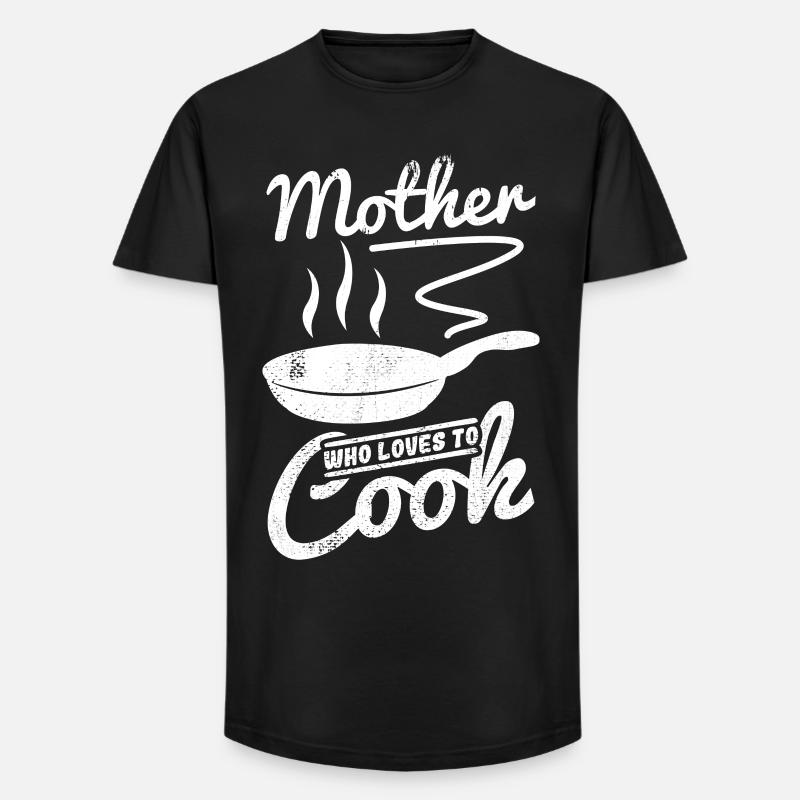 Mutter die gerne kocht - Long Fit Männer T-Shirt - Schwarz