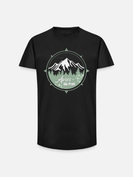 Ski Kompas - Long Fit Men's T-Shirt - black