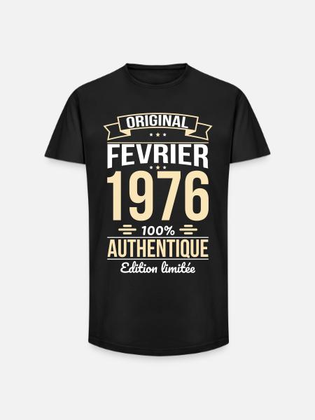 50th Anniversary - Original - February 1976 - Long Fit Men's T-Shirt - black