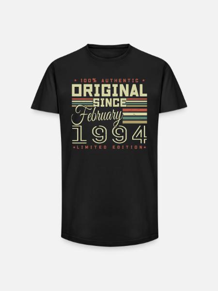 Awesome since February 1994 - Long Fit Men's T-Shirt - black