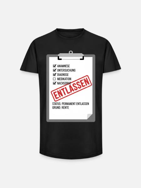 Désaffectation : Satire de soins - T-shirt coupe longue homme - noir