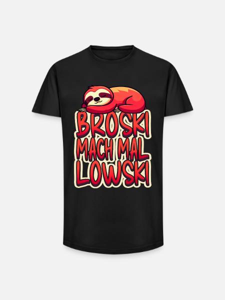 Broski Do Lowski - Long Fit Men's T-Shirt - black