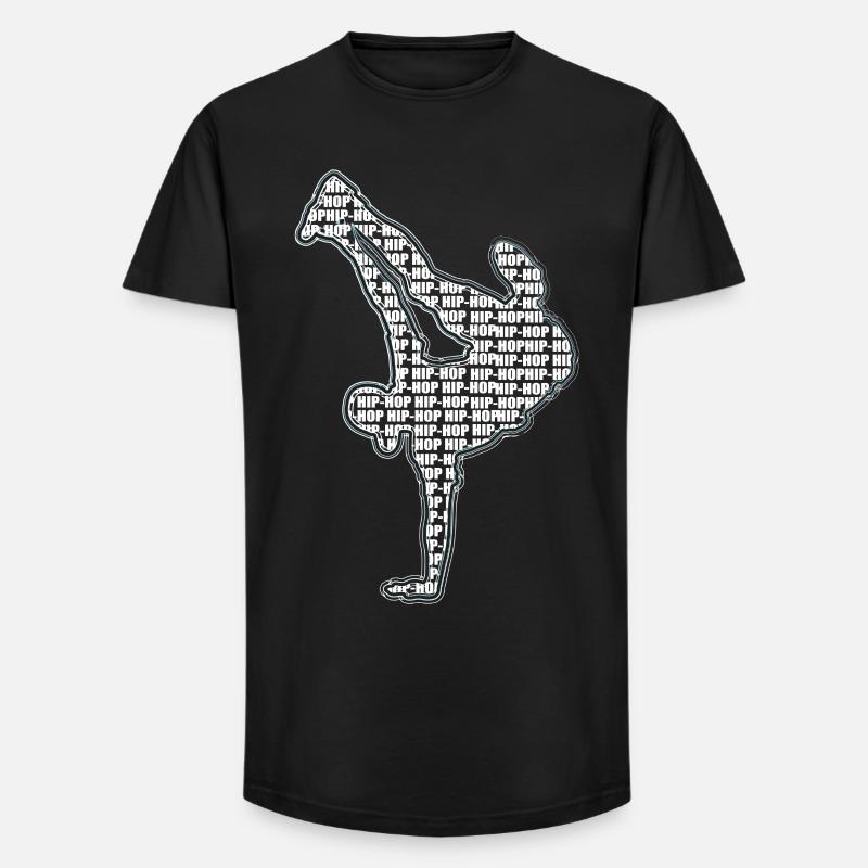 Breakdance - Long Fit Männer T-Shirt - Schwarz
