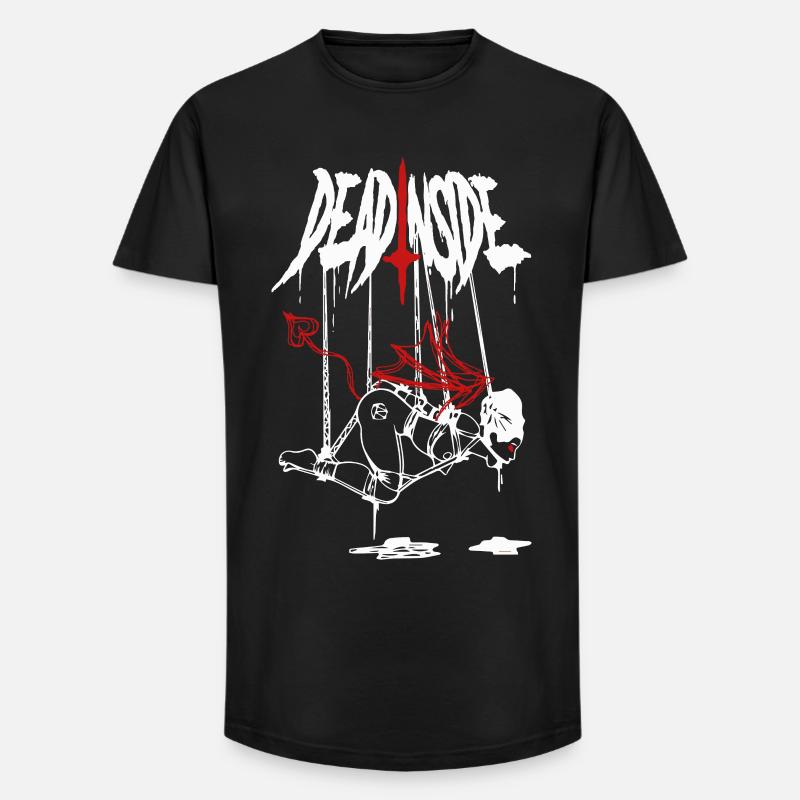 Abstrakter Feuerblitz - Long Fit Männer T-Shirt - Schwarz
