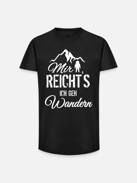 Mir reicht's: ich Geh Wandern - Long Fit Männer T-Shirt - Schwarz