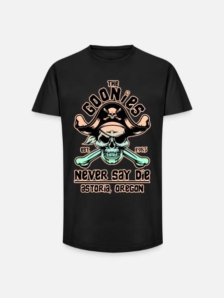 THE GOONIES 8 - Long Fit Men's T-Shirt - black