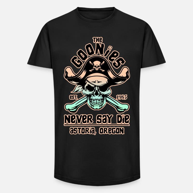 THE GOONIES 8 - Long Fit Männer T-Shirt - Schwarz