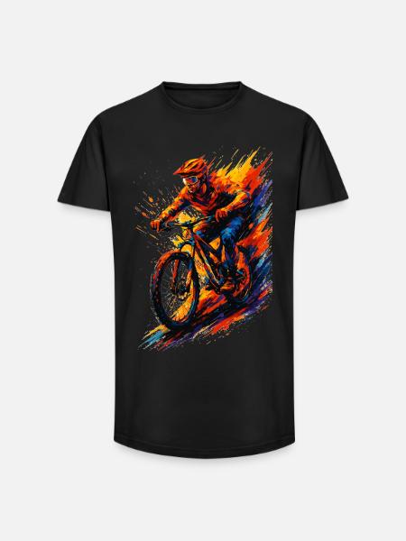 Cadeau cool pour VTTT VTT, - T-shirt coupe longue homme - noir