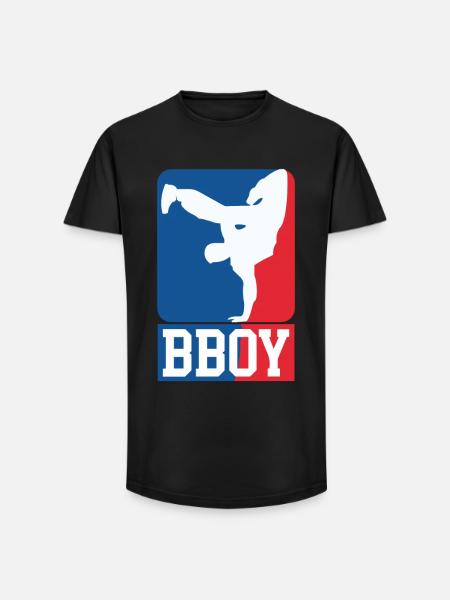 Breakdance B-Boy Streetdance Design Hip Hop Dance - Long Fit Men's T-Shirt - black
