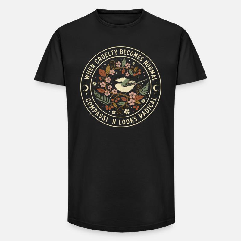 Moral Compass: Commitment to Cruelty - Long Fit Men's T-Shirt - black