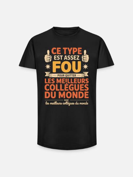 Departure Co-worker New Job Retirement - Long Fit Men's T-Shirt - black