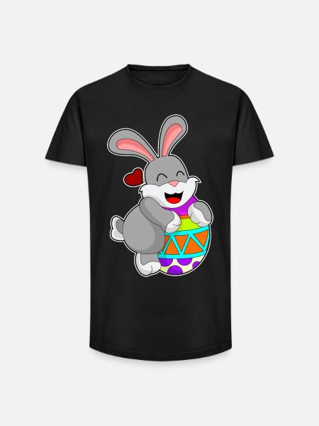 Rabbit Egg - Long Fit Men's T-Shirt - black