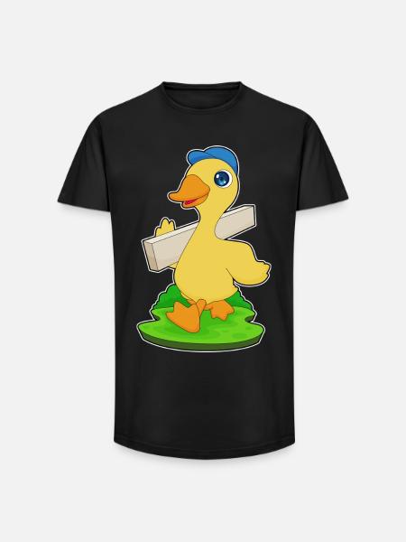 Duck Carpenter Wood Crafts - Long Fit Men's T-Shirt - black