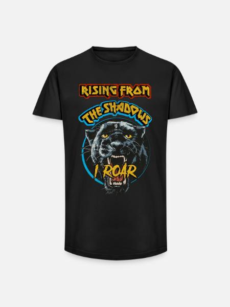 Rising From the Shadows - Long Fit Men's T-Shirt - black