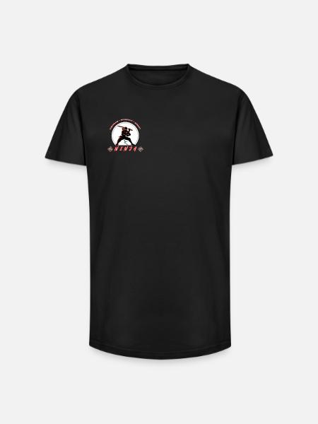 Ninja-Krieger-Emblem – Kampfsport-Design - Long Fit Männer T-Shirt - Schwarz