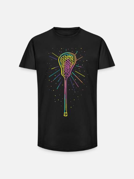 Lacrosse sticks - Long Fit Men's T-Shirt - black