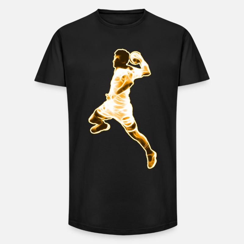 Ein Handballer - Long Fit Männer T-Shirt - Schwarz