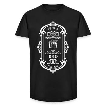 Dad Quote A Dad Thing - Long Fit Men's T-Shirt - black - Front - AI Model Male 185 light (185cm)