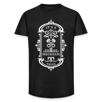 Mechanic Quote A Mechanic Thing - Long Fit Men's T-Shirt - black - Front - AI Model Male 185 light (185cm)