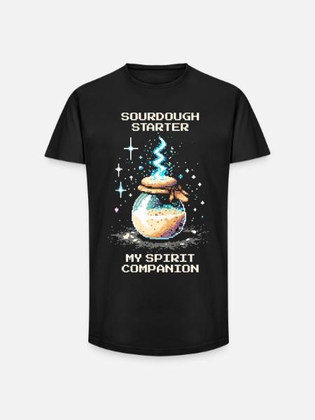 Sourdough: My soul mate | Baking bread - Long Fit Men's T-Shirt - black
