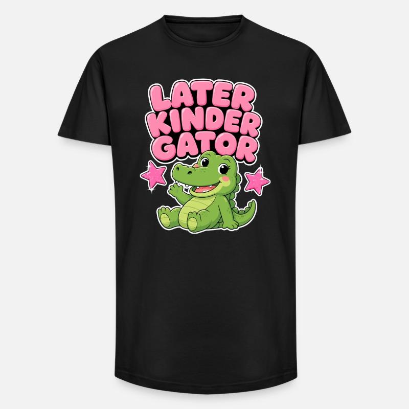 Später Kindergator – Kindergarten-Mädchengeschenk - Long Fit Männer T-Shirt - Schwarz