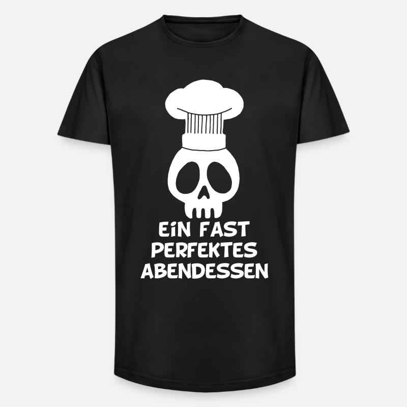 Ein fast perfektes Abendessen - Long Fit Männer T-Shirt - Schwarz