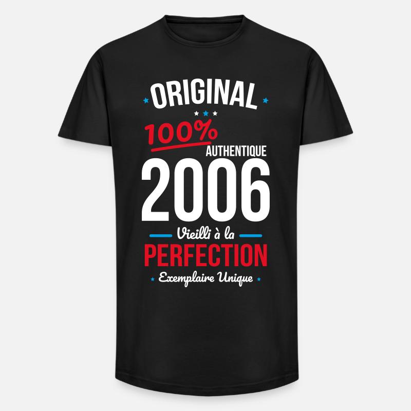 2006 – Original – Einzigartiges Exemplar - Long Fit Männer T-Shirt - Schwarz