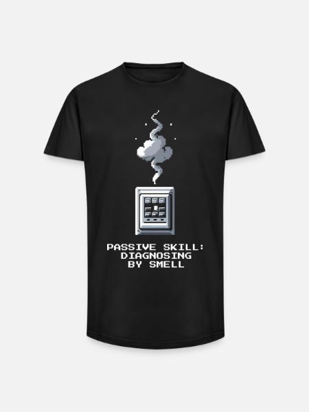 Troubleshooting by nose | Electrician Insider - Long Fit Men's T-Shirt - black