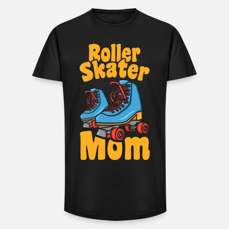 Rollschuh Mama - Long Fit Männer T-Shirt - Schwarz