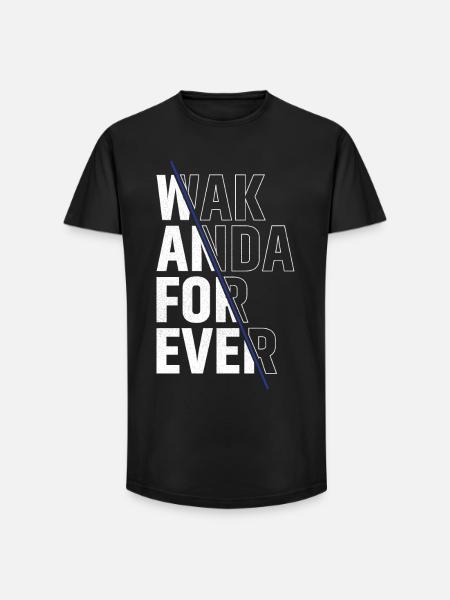 wak anda for ever - Long Fit Men's T-Shirt - black