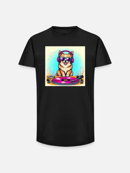 DJ Dog - T-shirt coupe longue homme - noir