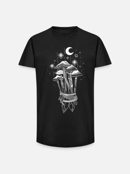 Mushrooms Magic Magic Mushrooms - Long Fit Men's T-Shirt - black