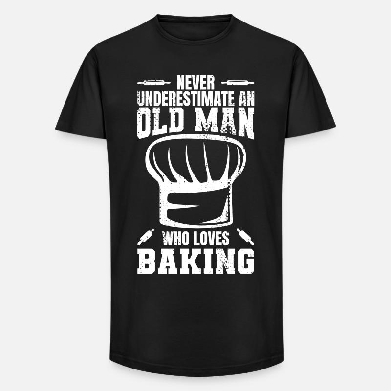 Bäcker Großvater - Long Fit Männer T-Shirt - Schwarz