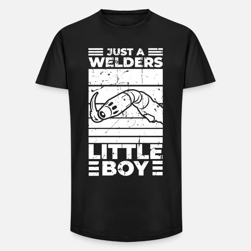 Lustiger Schweißer Junge - Long Fit Männer T-Shirt - Schwarz