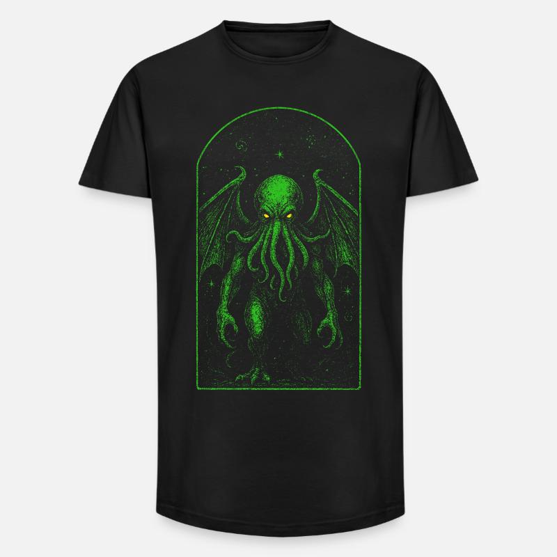 Cthulhu und der unendliche Kosmos - Long Fit Männer T-Shirt - Schwarz