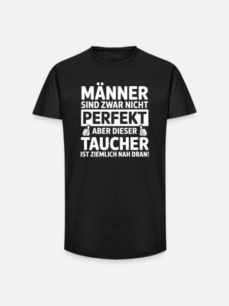 Taucher - Long Fit Männer T-Shirt - Schwarz