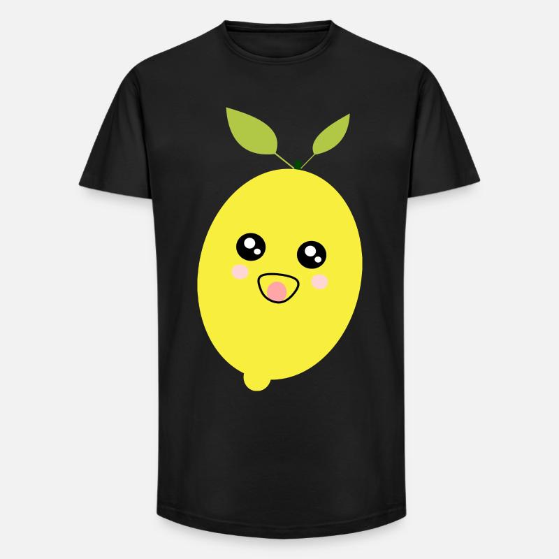 Fasching, Karneval, Kostüm, Zitrone - Long Fit Männer T-Shirt - Schwarz
