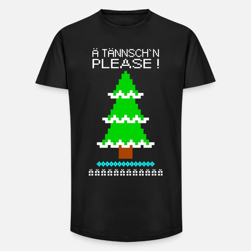 ä tännsch´n please - Long Fit Männer T-Shirt - Schwarz