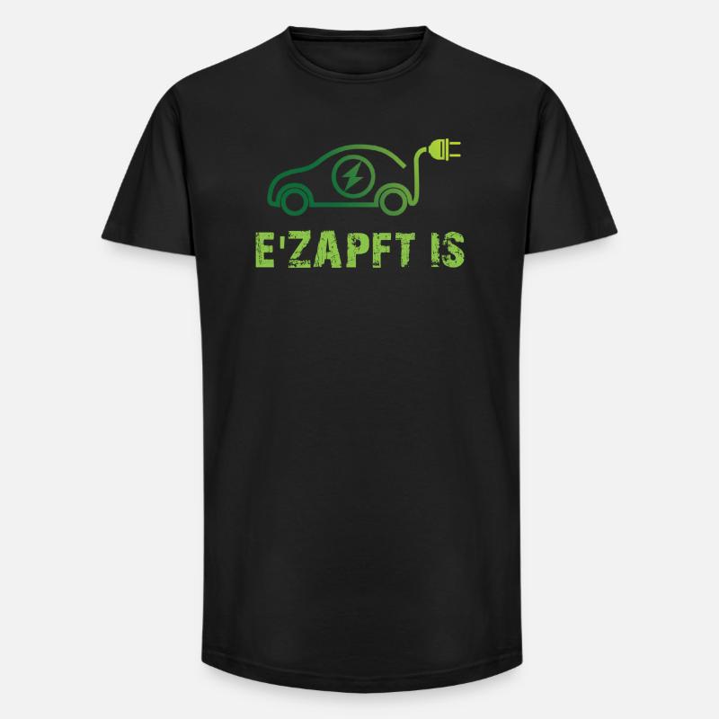  Elektrisches Auto Design - Long Fit Männer T-Shirt - Schwarz