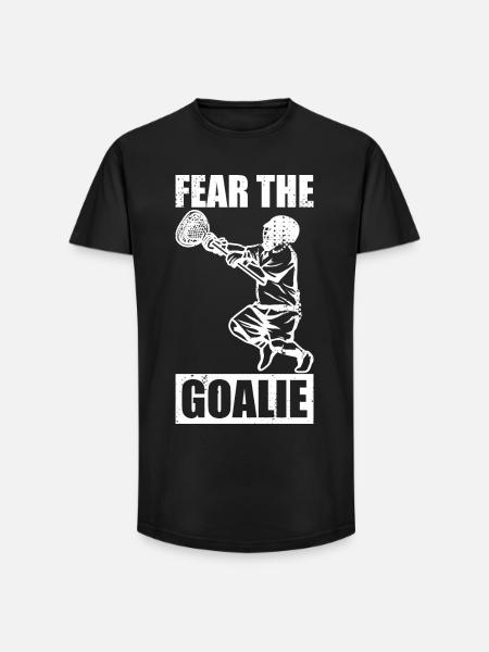 Lacrosse Goaltender - Long Fit Men's T-Shirt - black