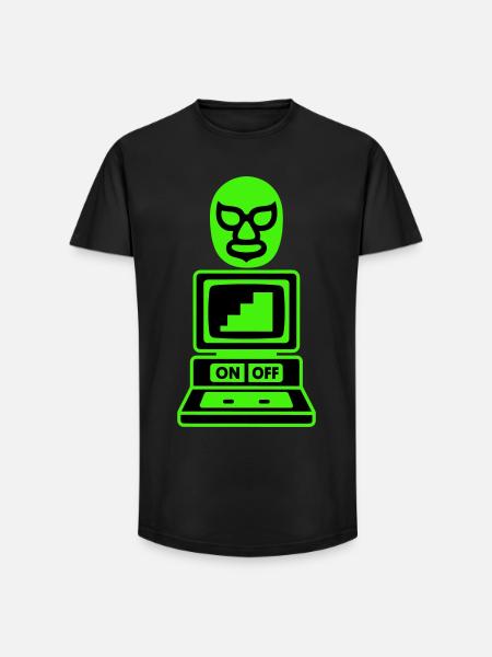 Computer Cult - Long Fit Men's T-Shirt - black