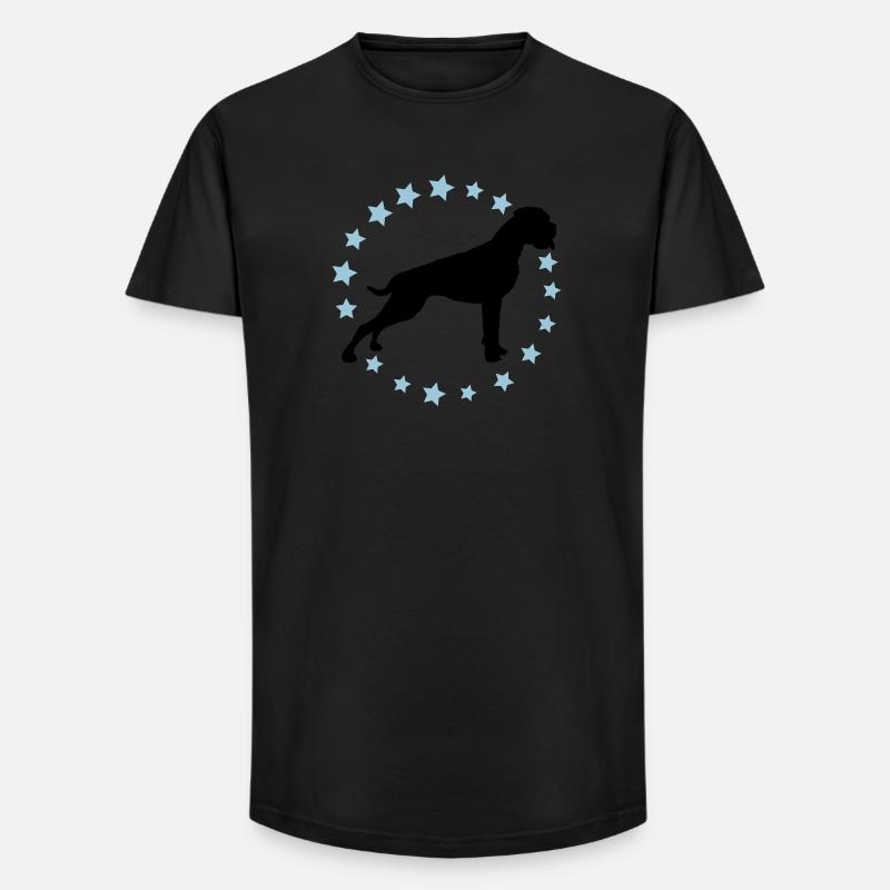 Boxer Sternenkreis 2 farb - Long Fit Männer T-Shirt - Schwarz