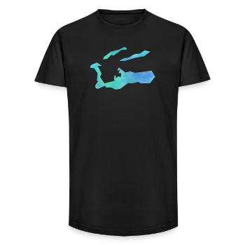 Cayman Islands - Long Fit Men's T-Shirt - black - Front - AI Model Male 185 light (185cm)