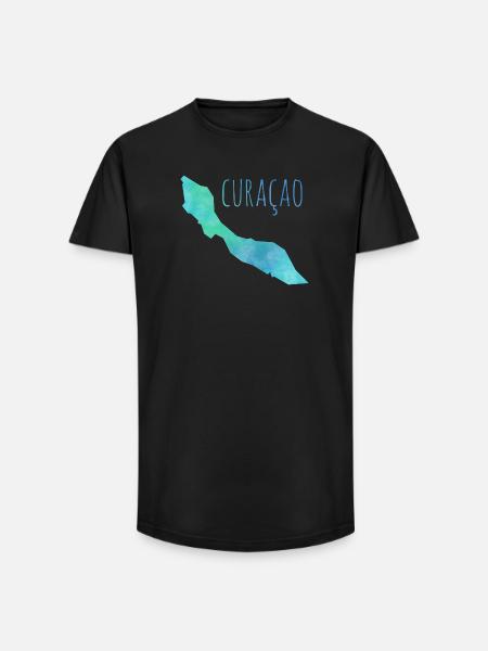 Curacao - Long Fit Men's T-Shirt - black